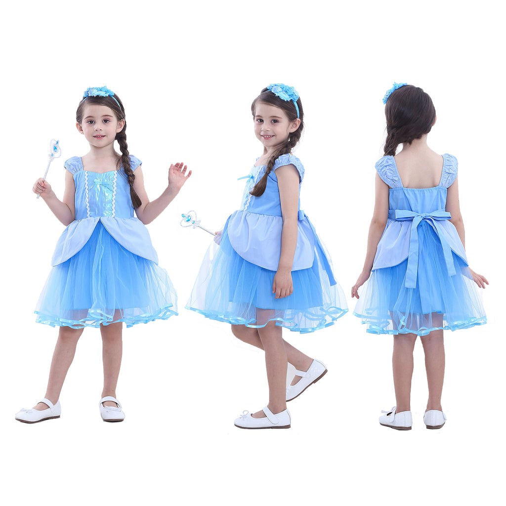 Princess Dress Girl Dress Children's Performance Dress Girl Birthday Party  Summer Dress Cinderella 3-8 Years | Fruugo IN