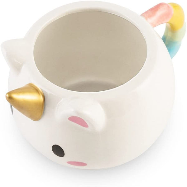 Cmiko Ceramic Unicorn Coffee Mug 3D Hand Printed Lovely Cute White Cat Milk Tea Cup  12oz